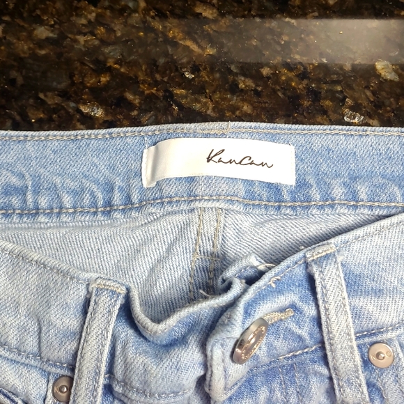 KanCan Erin High Rise Slim Straight Leg Pin Stripe Jeans 7 - Picture 12 of 16